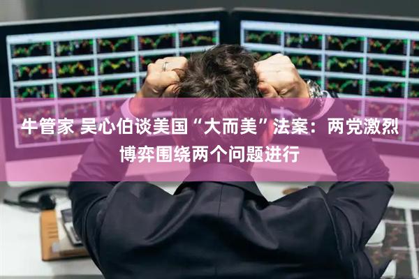 牛管家 吴心伯谈美国“大而美”法案：两党激烈博弈围绕两个问题进行
